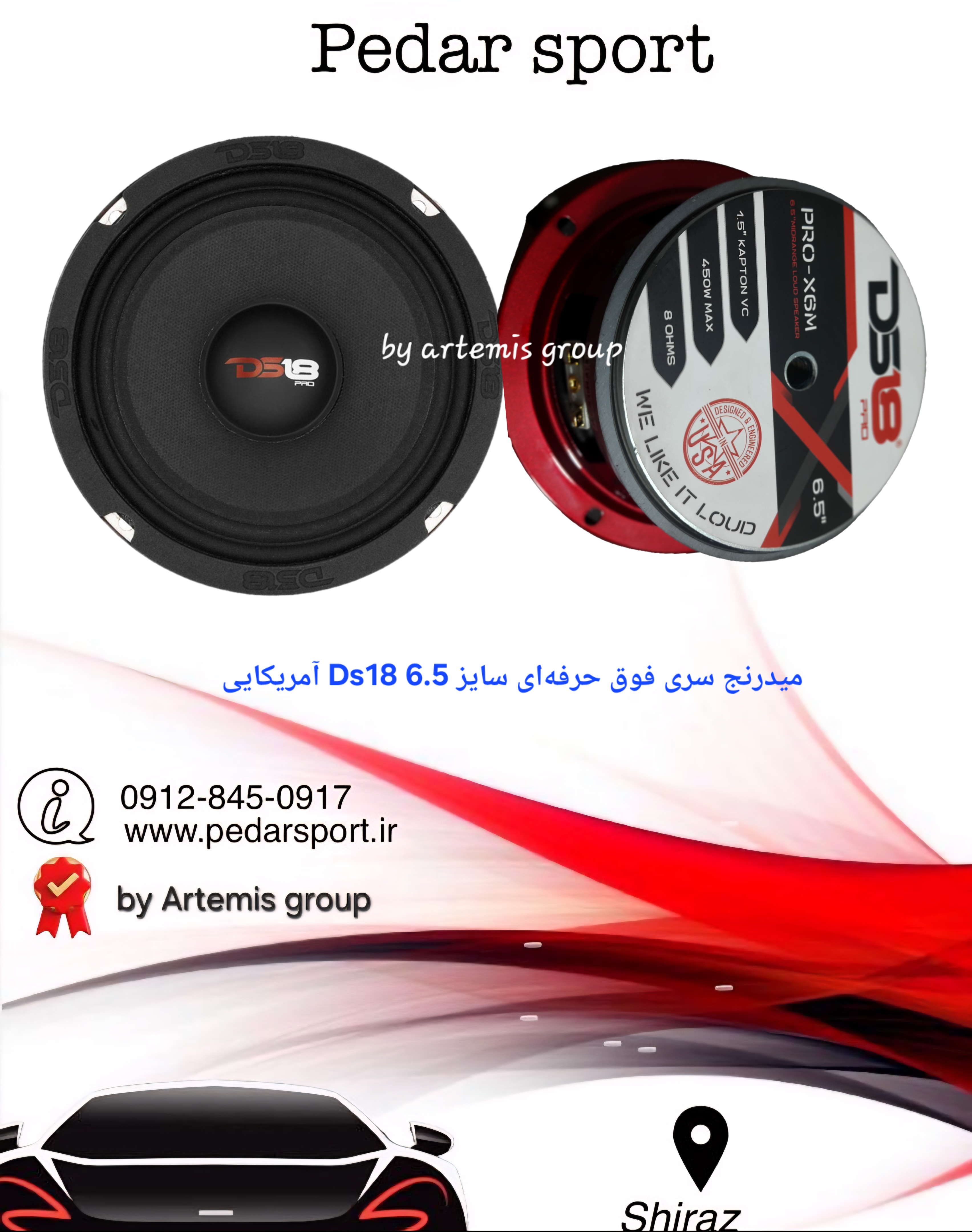 میدرنج فوق حرفه ای سایز 6.5 اینچ Ds18 سری pro-x6m